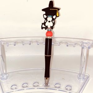 Graduation Bull Dog Ink Pen From My Build A Bead Pen Series